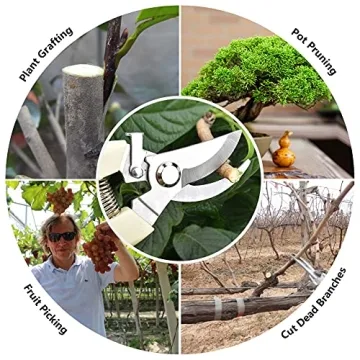 Durable Garden Pruning Shears for Easy Flower Trimming