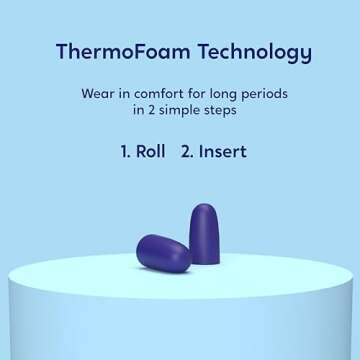 Soundbloc Thermo Foam Earplugs - 60 Pairs for Sleep