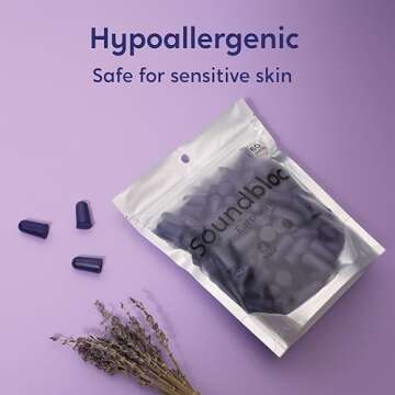 Soundbloc Thermo Foam Earplugs - 60 Pairs for Sleep