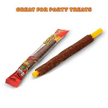 Zumba Pica Tirolo Tamarind Straw (10 Count) - Tamarindo Mexican Candy Sticks - Tamarindo Straws - Tamarind Candy - Tamarin Sticks - Tamarin Straws - Michelada Straws - Caramelo Suave Sabor Tamarindo
