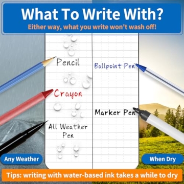 Waterproof Pocket Notebook for Outdoor Use and Office