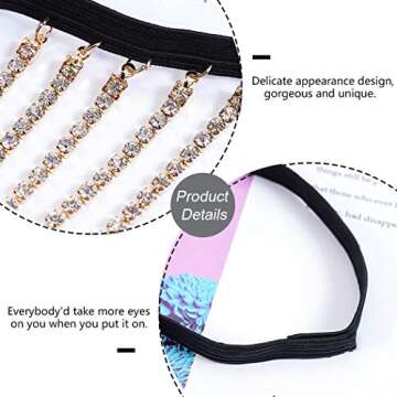 Reetan Boho Crystal Leg Chains for Women - Adjustable & Chic