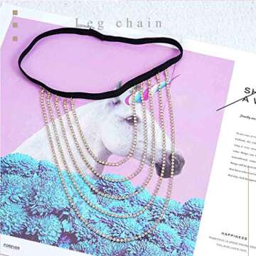 Reetan Boho Crystal Leg Chains for Women - Adjustable & Chic