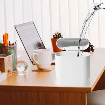 RENZHICHU Mini Car Trash Can with Lid - Stylish Organization Tool