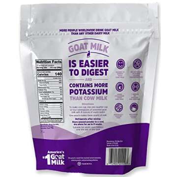 Meyenberg Whole Powdered Goat Milk, 12 Ounce, Resealable Pouch, Gluten Free, Vitamin D (Pack of 3)