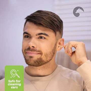 Bamboo Cotton Swabs 500 Count | Biodegradable & Organic Wooden Cotton Buds | Double Tipped Ear Sticks | 100% Eco-Friendly & Natural | Perfect for Ear Wax Removal, Arts & Crafts, Removing Dust & Dirt…