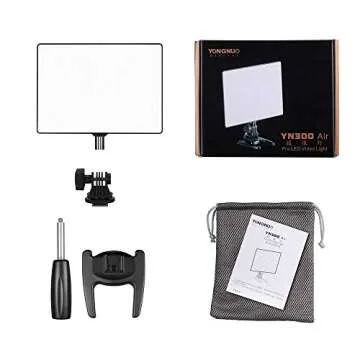 YONGNUO YN300 Air LED Camera Video Light, with Adjustable Color Temperature 3200K-5600K, for Canon Nikon Pentax Olympus Samsung Black