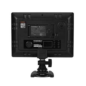 YONGNUO YN300 Air LED Camera Video Light, with Adjustable Color Temperature 3200K-5600K, for Canon Nikon Pentax Olympus Samsung Black