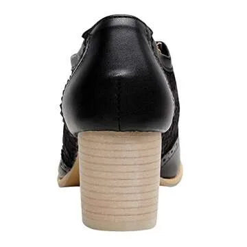 ANUFER Womens Elegant Lace Shoes for Weddings and Office