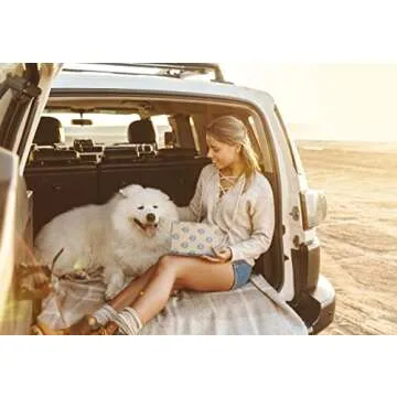 Eccolo Pom Pom Notebook Journal, Linen Flexicover, A5 Writing Journal with Ball Fringe Trim Cover, 256 Ruled Ivory Pages, Ribbon Bookmark, Lay Flat Notebook for Work or School, Blockprint Medallion