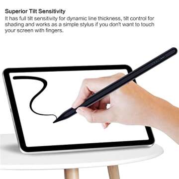 Stylus Pen for iPad - Fast Charge, Palm Rejection, Precision