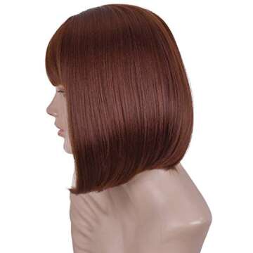 ANNIVIA Short Brown Bob Wig for Women - Stylish & Comfortable