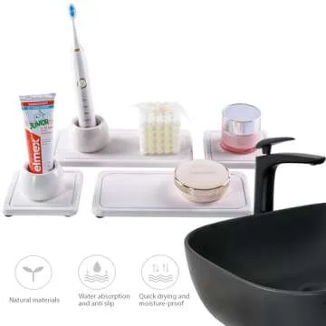 NiuYichee Diatomite Coasters - Super Absorbent & Stylish