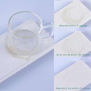 NiuYichee Diatomite Coasters - Super Absorbent & Stylish