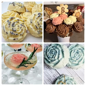 Silicone Flower Molds for Baking and Crafts - Set of 2