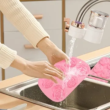 Silicone Flower Molds for Baking and Crafts - Set of 2