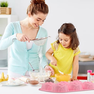 Silicone Flower Molds for Baking and Crafts - Set of 2