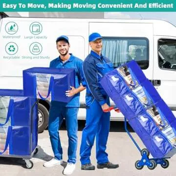 6 Pack Moving Bags Heavy Duty Storage Bags With Zippers And Strong Handles Packing Bags For Moving Storage Travel Camping Space Saving Alternative To Moving Boxes College Essentials Moving Supplies