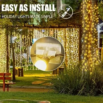 54 Heavy-Duty Outdoor String Light Clips for Easy Hanging