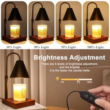 LIFETOWE Candle Warmer Lamp - Adjustable with Timer