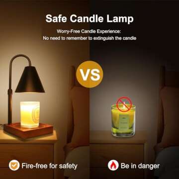 LIFETOWE Candle Warmer Lamp - Adjustable with Timer