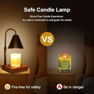 LIFETOWE Candle Warmer Lamp - Adjustable with Timer