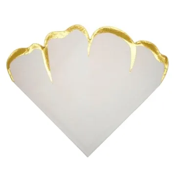 Stylish Pink & Gold Floral Paper Napkins for Events