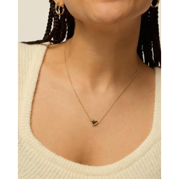 PAVOI Dainty Heart Pendant Necklace for Women