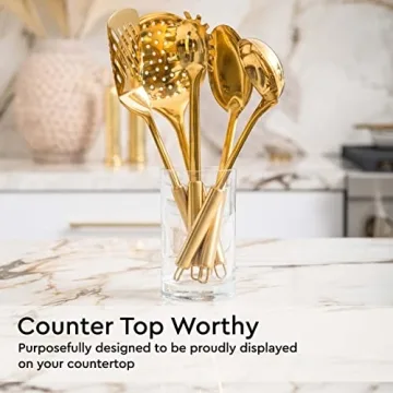 Gold Kitchen Utensil Set - Luxurious & Functional Tool