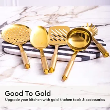 Gold Kitchen Utensil Set - Luxurious & Functional Tool