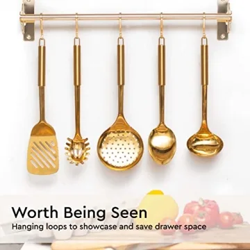 Gold Kitchen Utensil Set - Luxurious & Functional Tool