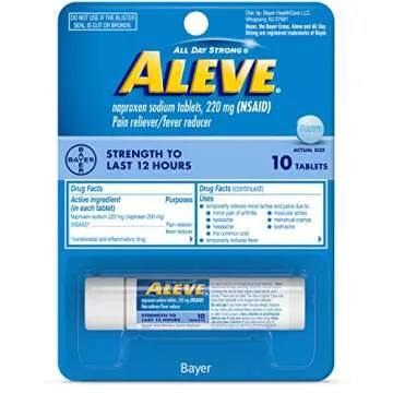 On-the-Go Aleve Tablets - 10 Count Pain Relief Solution