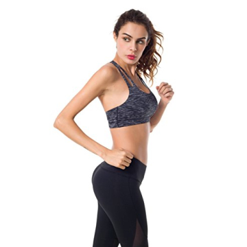QueenieKe Stylish Yoga Sports Bra for Ultimate Comfort
