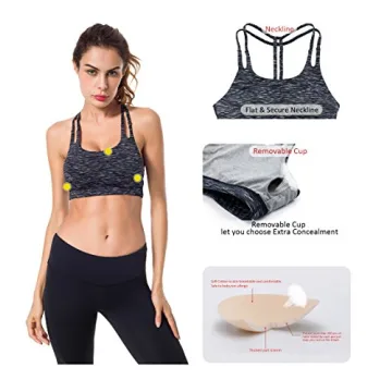 QueenieKe Stylish Yoga Sports Bra for Ultimate Comfort
