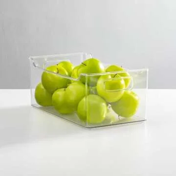 mDesign Clear Storage Organizer Bin for Kitchen & Pantry