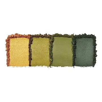 e.l.f. Bite-Size Eyeshadow, Ultra-Pigmented Eye Makeup Quad, 4 Matte & Shimmer Shades, Creamy & Blendable Powder, Hot Jalapeño, 0.12 Oz