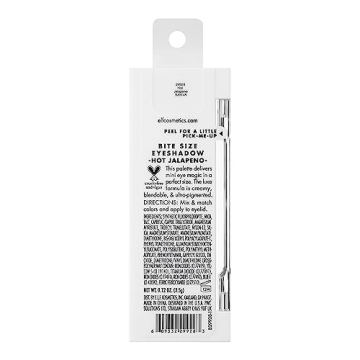 e.l.f. Bite-Size Eyeshadow, Ultra-Pigmented Eye Makeup Quad, 4 Matte & Shimmer Shades, Creamy & Blendable Powder, Hot Jalapeño, 0.12 Oz