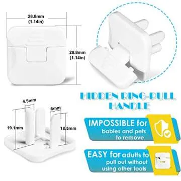 Babepai 38-Pack Child Proof Outlet Covers for Safety
