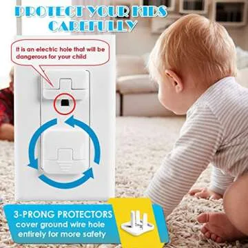 Babepai 38-Pack Child Proof Outlet Covers for Safety