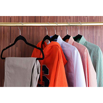 Utopia Velvet Hangers 150 Pack Non-Slip Black Hangers