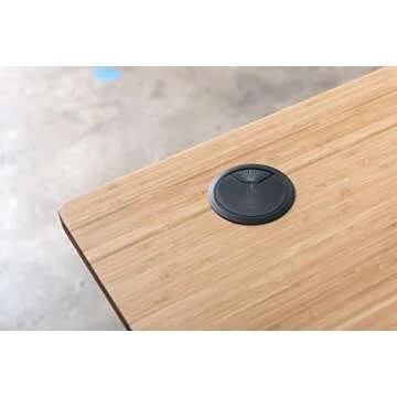 Fully Jarvis Standing Desk Bamboo Top - Electric Adjustable Height Sit Stand Desk - 3-Stage Extended Range Frame with Memory Preset Handset Controller by Fully (White, 60 x 24)