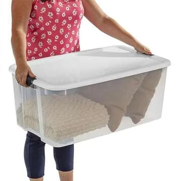 Sterilite Ultra Latching Storage Bins - 4 Pack with Lids