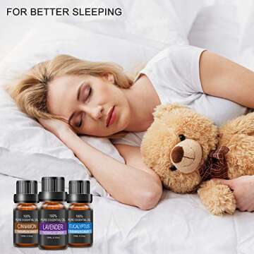 MADETEC 10ML Diffuser Oils Essential Oils Cinnamon 100% Pure and Natural Oils for Aromatherapy Diffuser Humidifiers