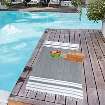 Oversized Turkish Beach Towel Set by GLAMBURG - Quick Dry