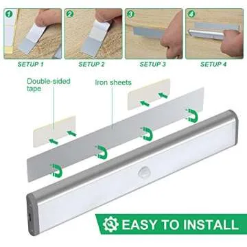 LED Under Cabinet Lighting - Motion Sensor Rechargeable Lights