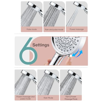Cobbe Filtered Handheld Shower Head High Pressure 6 Modes