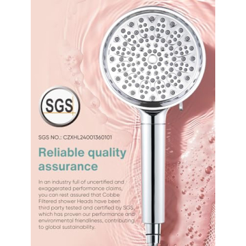 Cobbe Filtered Handheld Shower Head High Pressure 6 Modes