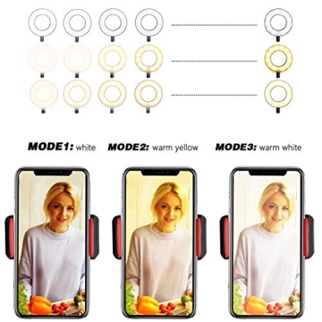 UBeesize Adjustable Selfie Ring Light for Streamers