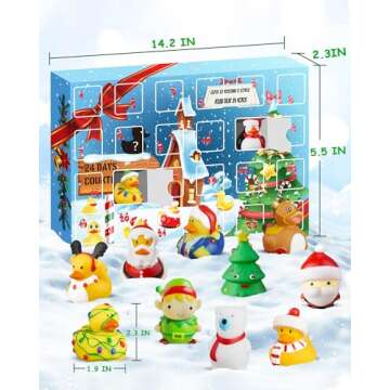 Rubber Duck Advent Calendar 2024 with Surprises for Kids