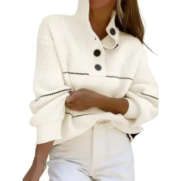 CHOUYATOU Women's Oversized Knit Sweater - Cozy Style